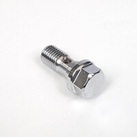 WHITES BRAKE FITTING 10mm BANJO BOLT 10 x 1.25 - CHROME 