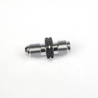 WHITES BRAKE FITTING MALE ADAPTOR 3/8-24TPI-10mm x 1.0 - STEEL CHROME