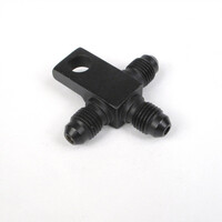 WHITES BRAKE FITTING LINE TEE - STEEL - BLACK