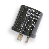 WHITES FLASHER RELAY LED UNIVERSAL 12 VOLT 2 PIN CAN STYLE