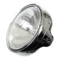 WHITES HEADLIGHT 7" ROUND COMPLETE CHR