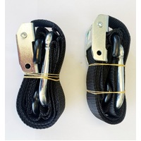 PHP TIE DOWN 25MM CAM BUCKLE SOFT HOOK WITH CARIBINER & S HOOK