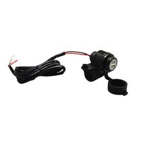 MOTORCYCLE SPECIALTIES CAPPED USB TWIN POWER SOCKET KIT - EPS3