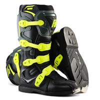 FUSPORT DIRT PILOT DP2 BOOTS BLACK GREY FLURO YELLOW