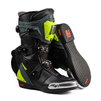 FUSPORT XR1 PERFORATED BOOTS BLACK FLURO YELLOW
