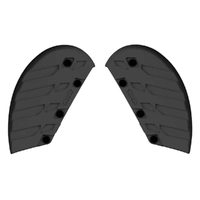 FALCO ELITE GP TOE SLIDER PAIR - BLACK