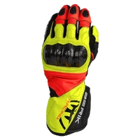 BERIK SP1 CARBON GLOVES BLACK HI-VIZ RED
