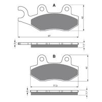 GOLDfren K5 Off-Road Racing  Brake Pads - GF002K5