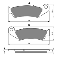 GOLDfren K5 Off-Road Racing  Brake Pads - GF004K5
