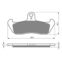 GOLDfren K5 Off-Road Racing  Brake Pads - GF006K5