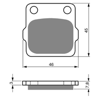GOLDfren K5 Off-Road Racing  Brake Pads - GF007K5