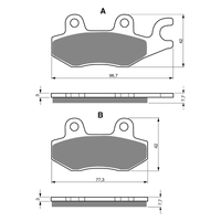 GOLDfren S3 Sintered Sports  Brake Pads - GF009S3