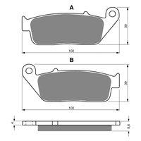 GOLDfren S3 Sintered Sports  Brake Pads - GF014S3