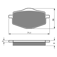 GOLDfren K5 Off-Road Racing  Brake Pads - GF018K5