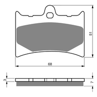 GOLDfren K5 Off-Road Racing  Brake Pads - GF019K5