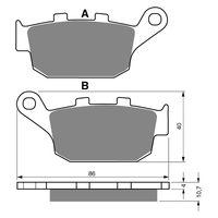 GOLDfren S3 Sintered Sports  Brake Pads - GF020S3