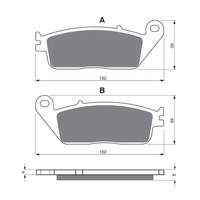 GOLDfren GP5 Sintered Racing Brake Pads - GF022GP5