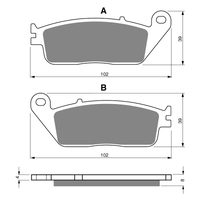 GOLDfren S3 Sintered Sports  Brake Pads - GF022S3