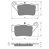 GOLDfren K5 Off-Road Racing  Brake Pads - GF023K5