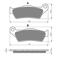 GOLDfren K5 Off-Road Racing  Brake Pads - GF031K5