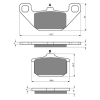 GOLDfren S3 Sintered Sports  Brake Pads - GF037S3