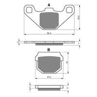 GOLDfren S3 Sintered Sports  Brake Pads - GF047S3