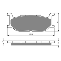 GOLDfren S3 Sintered Sports  Brake Pads - GF048S3