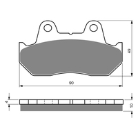 GOLDfren S3 Sintered Sports  Brake Pads - GF050S3