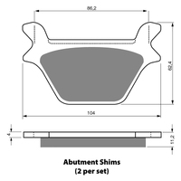 GOLDfren S3 Sintered Sports  Brake Pads - GF056S3