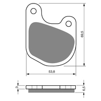 GOLDfren S3 Sintered Sports  Brake Pads - GF059S3