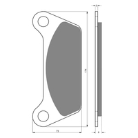 GOLDfren S3 Sintered Sports  Brake Pads - GF061S3
