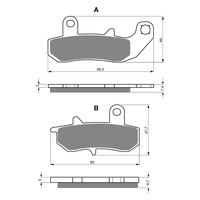 GOLDfren K5 Off-Road Racing Brake Pads - GF065K5
