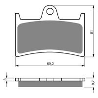 GOLDfren S33 Sintered Racing Brake Pads - GF070S33