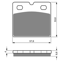 GOLDfren S3 Sintered Sports  Brake Pads - GF072S3