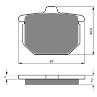 GOLDfren S3 Sintered Sports  Brake Pads - GF079S3