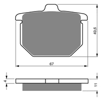 GOLDfren S3 Sintered Sports Brake Pads - GF080S3