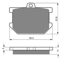 GOLDfren S3 Sintered Sports  Brake Pads - GF082S3
