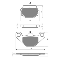 GOLDfren S3 Sintered Sports  Brake Pads - GF084S3