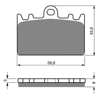GOLDfren S3 Sintered Sports  Brake Pads - GF090S3