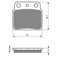GOLDfren K5 Off-Road Racing  Brake Pads - GF092K5