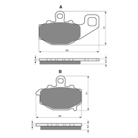 GOLDfren S3 Sintered Sports  Brake Pads - GF093S3