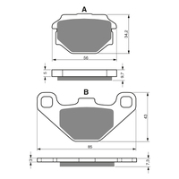 GOLDfren S3 Sintered Sports Brake Pads - GF094S3