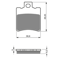 GOLDfren S3 Sintered Sports  Brake Pads - GF098S3