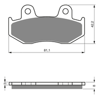 GOLDfren K5 Off-Road Racing Brake Pads - GF102K5
