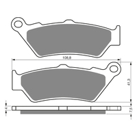 GOLDfren S3 Sintered Sports  Brake Pads - GF106S3