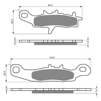 GOLDfren K5 Off-Road Racing  Brake Pads - GF108K5