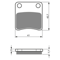 GOLDfren S3 Sintered Sports  Brake Pads - GF110S3