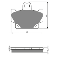 GOLDfren S3 Sintered Sports  Brake Pads - GF113S3