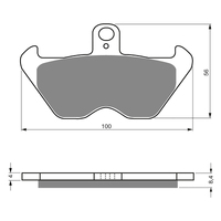 GOLDfren S3 Sintered Sports  Brake Pads - GF117S3