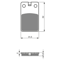 GOLDfren K5 Off-Road Racing Brake Pads - GF120K5